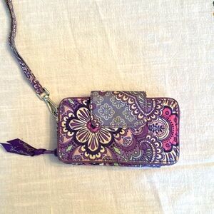 Vera Bradley Purple Paisley Print Wallet